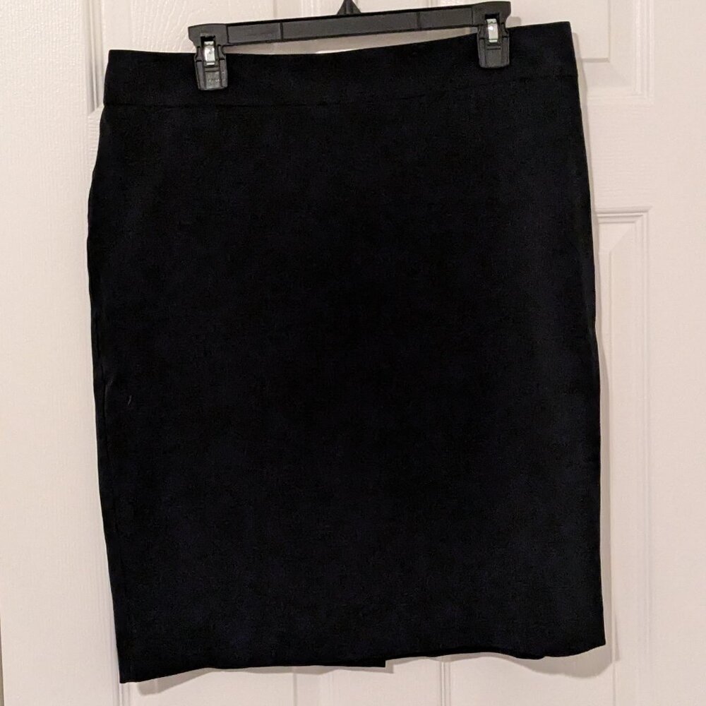 Ann Taylor Factory navy blue pencil skirt size 14